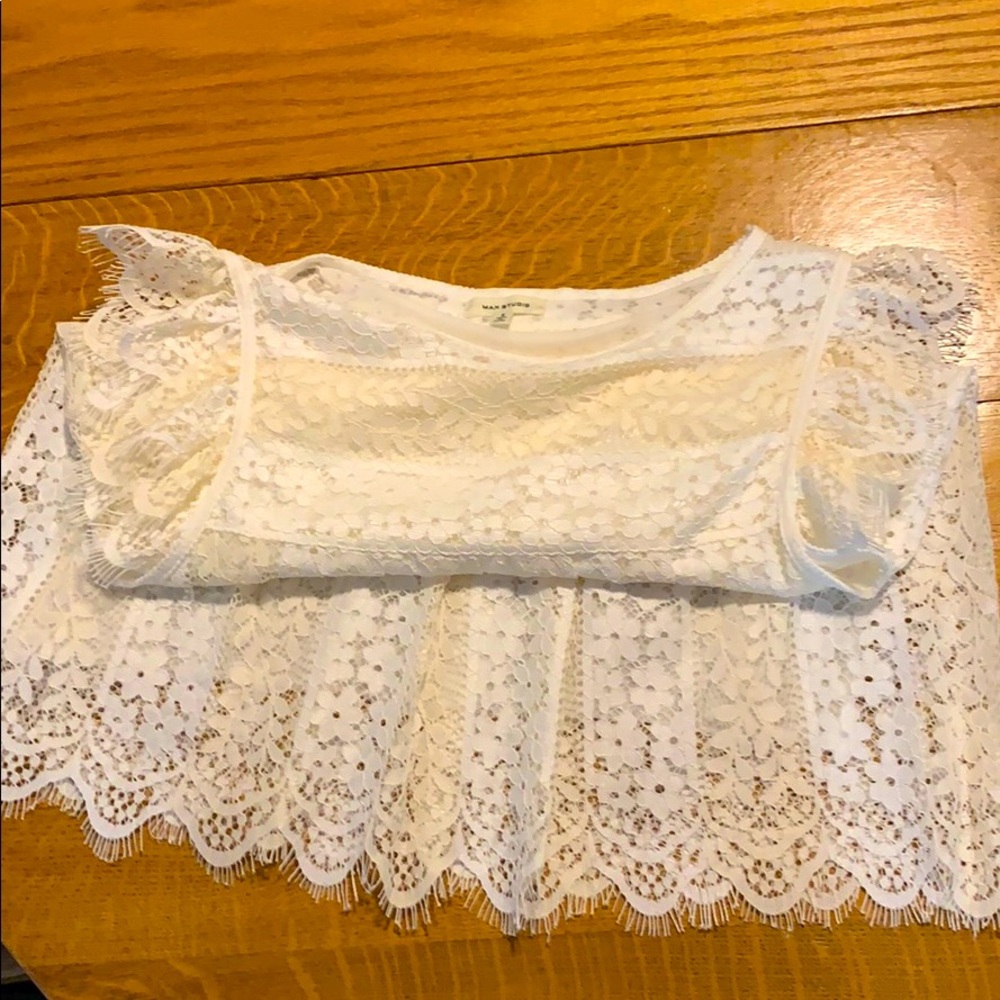 Max Studio Small Lace Top